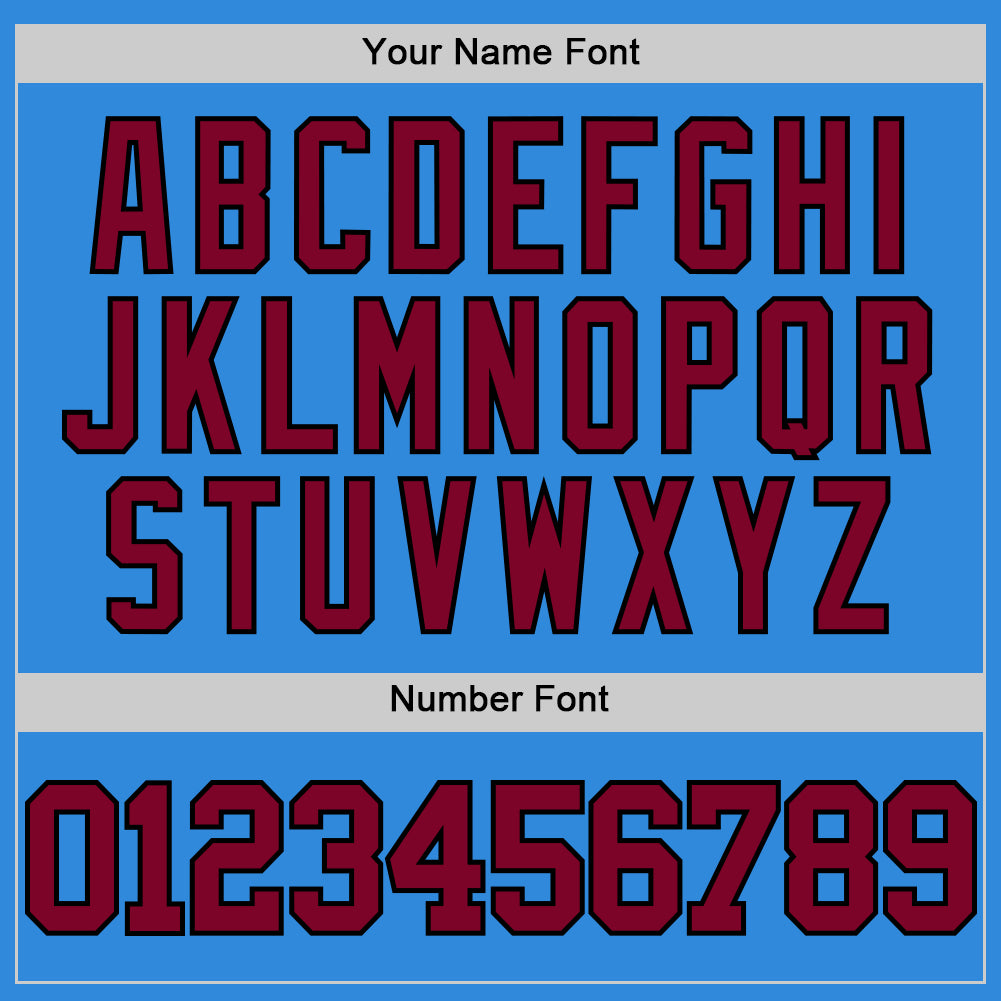 Custom Powder Blue Maroon-Black Authentic Basketball Jersey