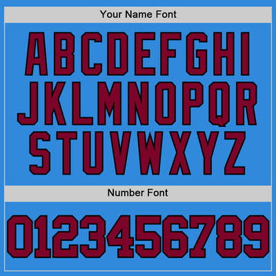 Custom Powder Blue Maroon-Black Authentic Basketball Jersey