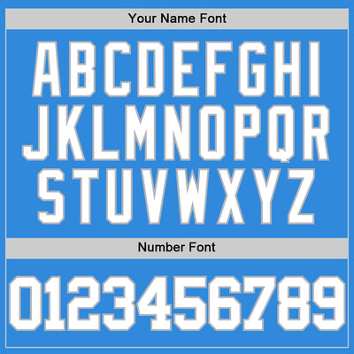 Custom Powder Blue White-Gray Authentic Basketball Jersey