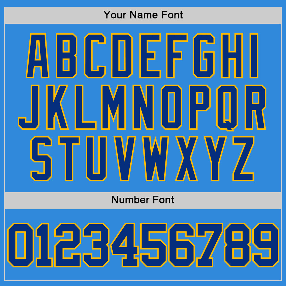 Custom Powder Blue Royal-Gold Authentic Basketball Jersey