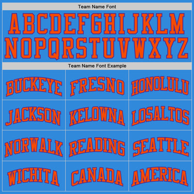 Custom Powder Blue Purple-Orange Authentic Basketball Jersey