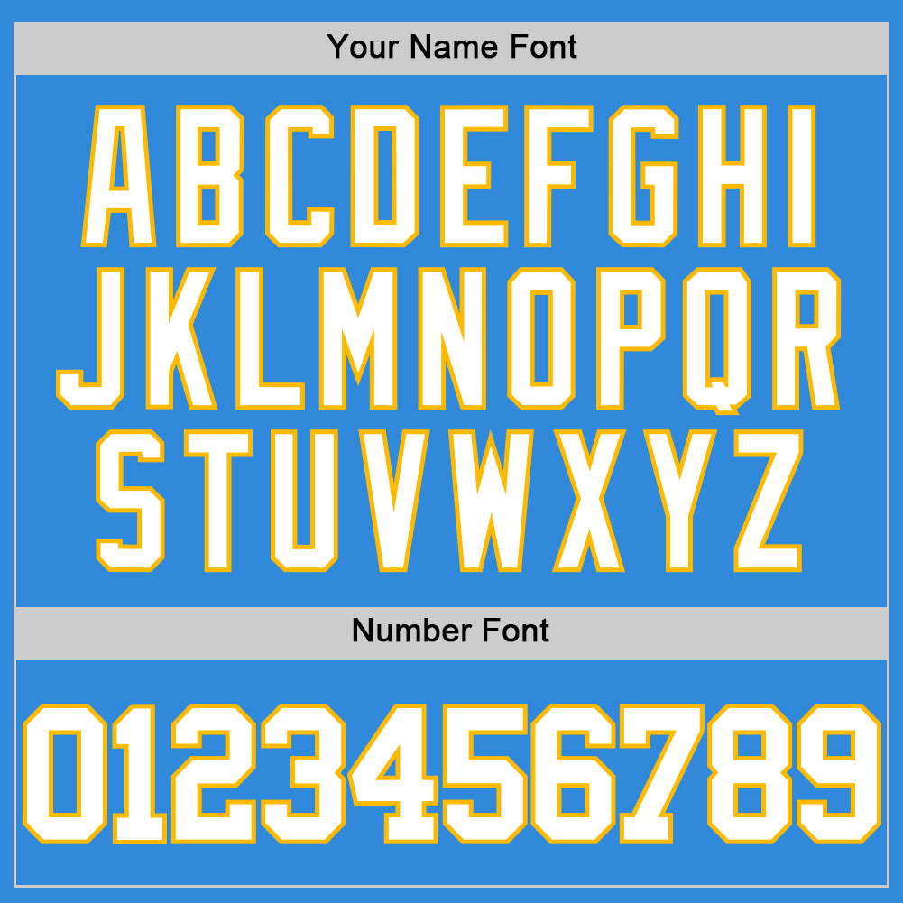 Custom Powder Blue White-Gold Authentic Basketball Jersey