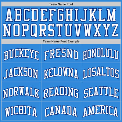 Custom Powder Blue White-Royal Authentic Basketball Jersey