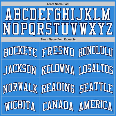 Custom Powder Blue White-Navy Authentic Basketball Jersey