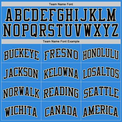Custom Powder Blue Black-Cream Authentic Basketball Jersey