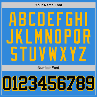 Custom Powder Blue Black-Gold Authentic Basketball Jersey