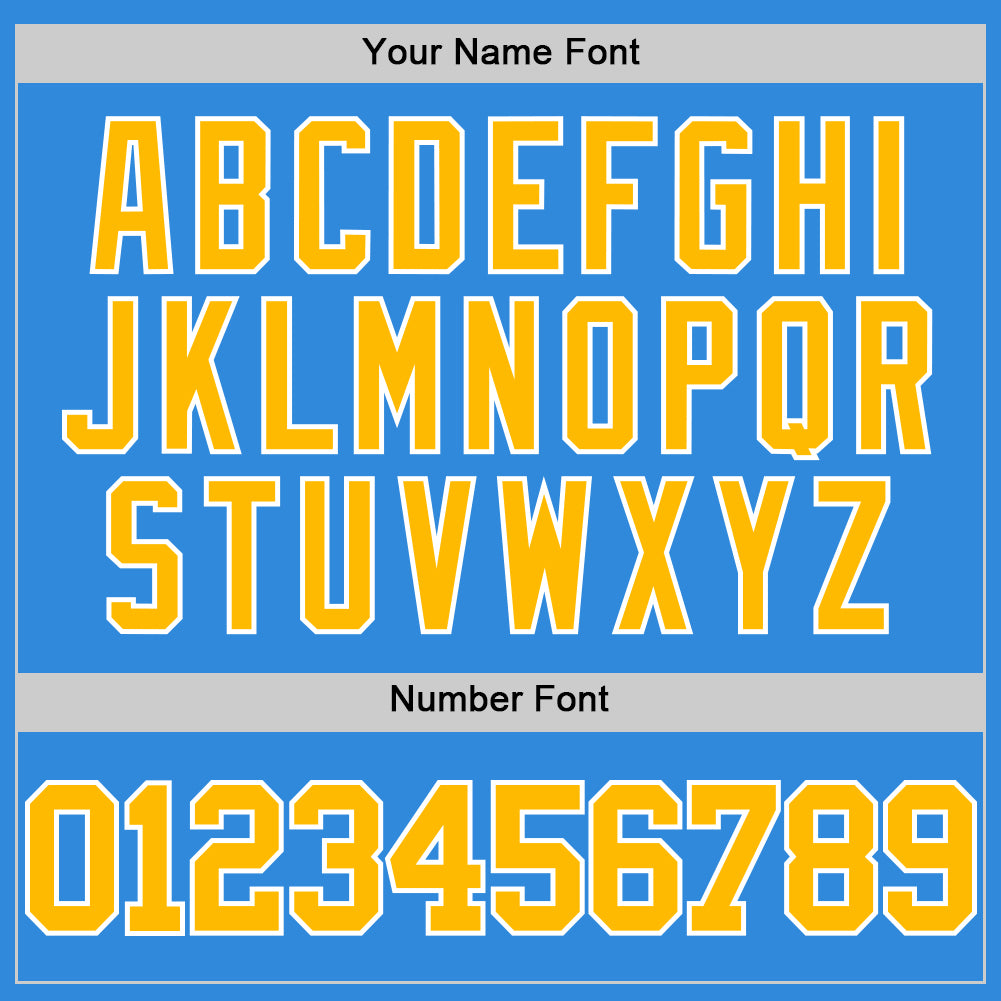 Custom Powder Blue Gold-White Authentic Basketball Jersey