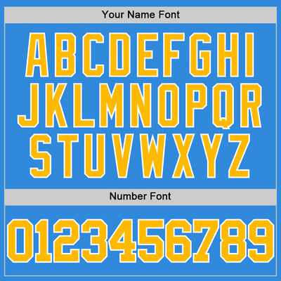 Custom Powder Blue Gold-White Authentic Basketball Jersey