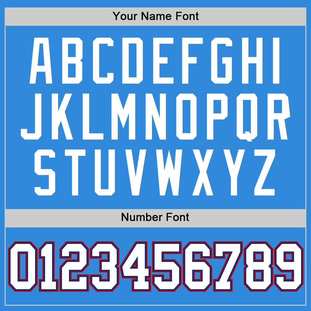 Custom Powder Blue White Royal-Red Authentic Basketball Jersey