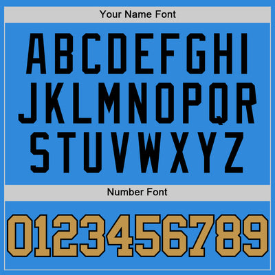 Custom Powder Blue Old Gold-Black Authentic Basketball Jersey