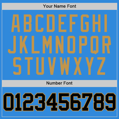 Custom Powder Blue Black-Old Gold Authentic Basketball Jersey