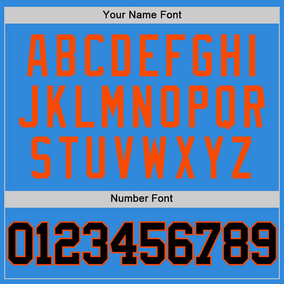 Custom Powder Blue Black-Orange Authentic Basketball Jersey