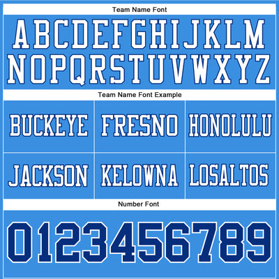 Custom Powder Blue Royal-White Authentic Football Jersey