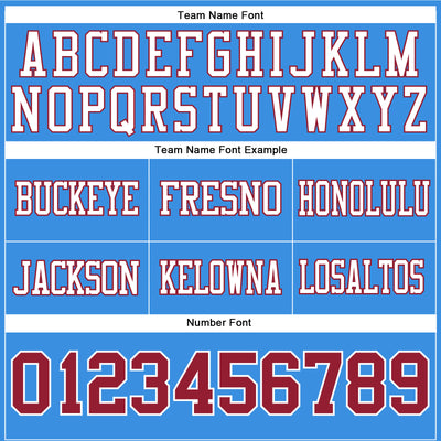 Custom Powder Blue Cardinal-White Authentic Football Jersey