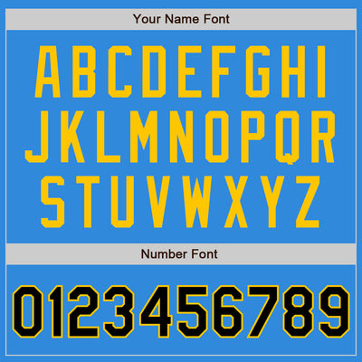 Custom Stitched Powder Blue Black-Yellow Baseball Pullover Sweatshirt Hoodie