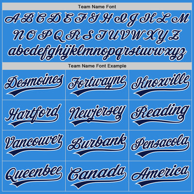 Custom Stitched Powder Blue Navy-White Baseball Pullover Sweatshirt Hoodie