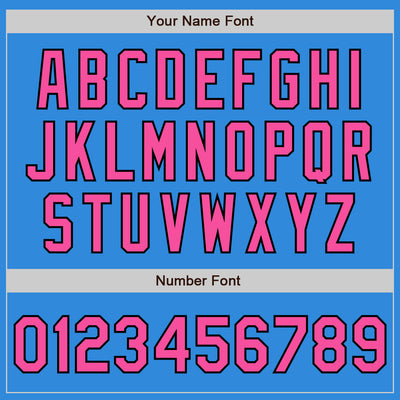 Custom Stitched Powder Blue Pink-Black Baseball Pullover Sweatshirt Hoodie