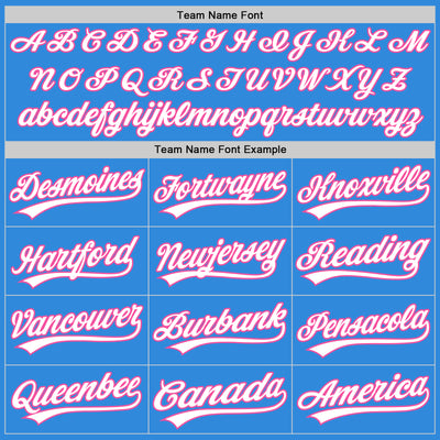 Custom Stitched Powder Blue White-Pink Baseball Pullover Sweatshirt Hoodie