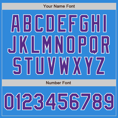 Custom Stitched Powder Blue Purple-White Baseball Pullover Sweatshirt Hoodie