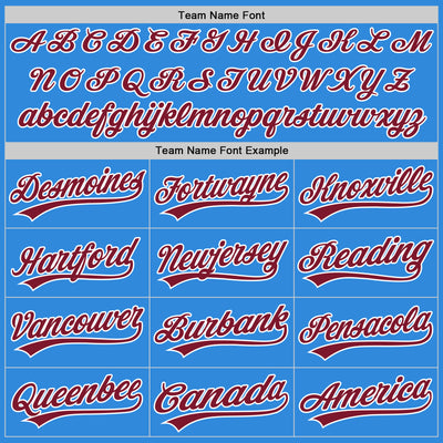 Custom Stitched Powder Blue Crimson-White Baseball Pullover Sweatshirt Hoodie