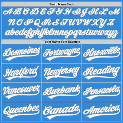 Custom Stitched Powder Blue White-Gray Baseball Pullover Sweatshirt Hoodie