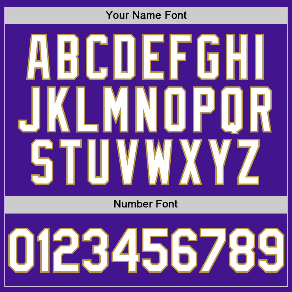 Custom Purple White-Old Gold Mesh Authentic Throwback Baseball Jersey