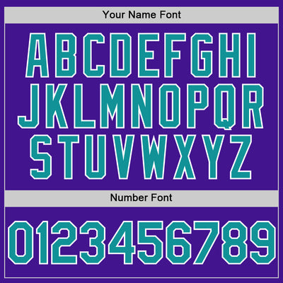 Custom Purple Teal-White Mesh Authentic Throwback Baseball Jersey