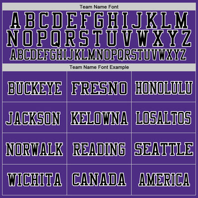 Custom Purple Black-White Mesh Authentic Football Jersey