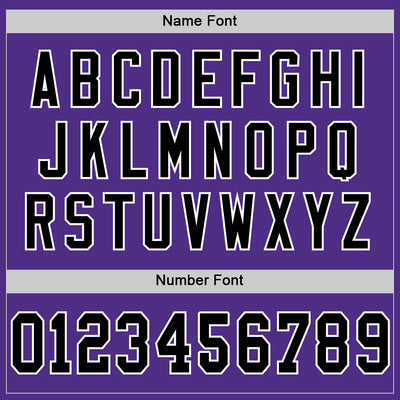 Custom Purple Black-White Mesh Authentic Football Jersey