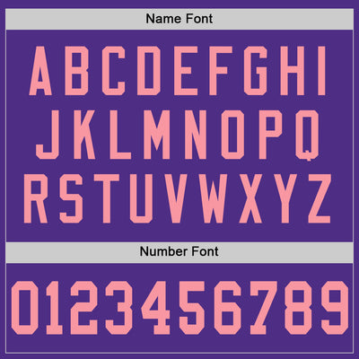 Custom Purple Medium Pink Mesh Authentic Football Jersey