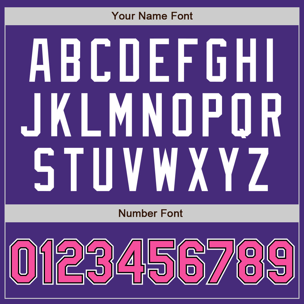 Custom Purple Pink-Black Authentic Baseball Jersey