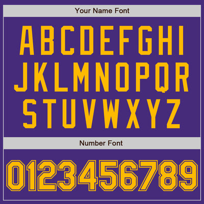 Custom Purple Gold Authentic Baseball Jersey