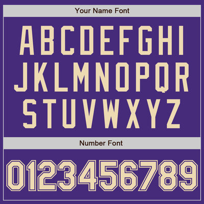 Custom Purple Cream Authentic Baseball Jersey