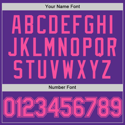 Custom Purple Pink Authentic Throwback Basketball Jersey