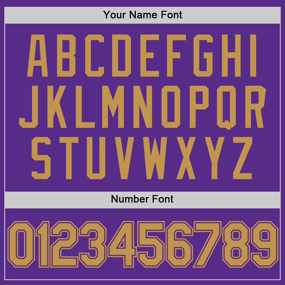 Custom Purple Old Gold Authentic Throwback Basketball Jersey