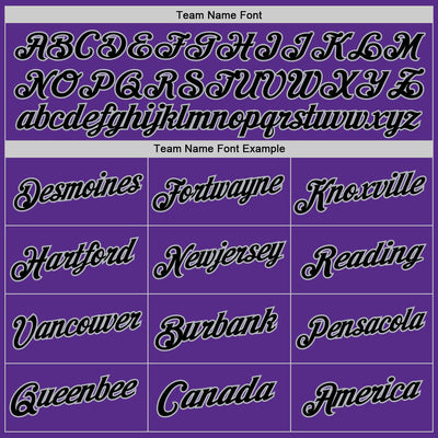 Custom Purple Black-Gray Authentic Throwback Basketball Jersey