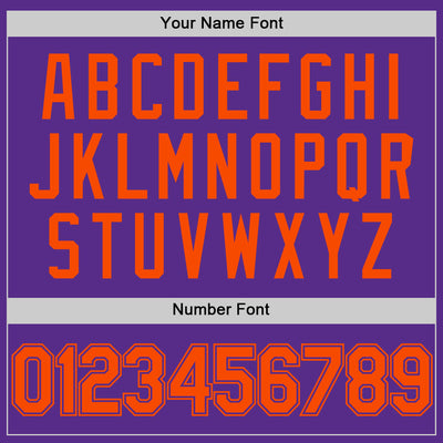 Custom Purple Orange Authentic Throwback Basketball Jersey