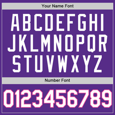 Custom Purple White-Pink Authentic Throwback Basketball Jersey