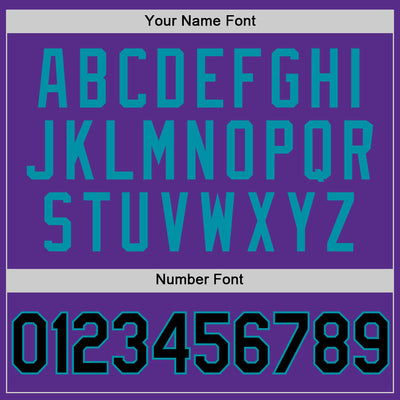 Custom Purple Black-Teal Authentic Throwback Basketball Jersey