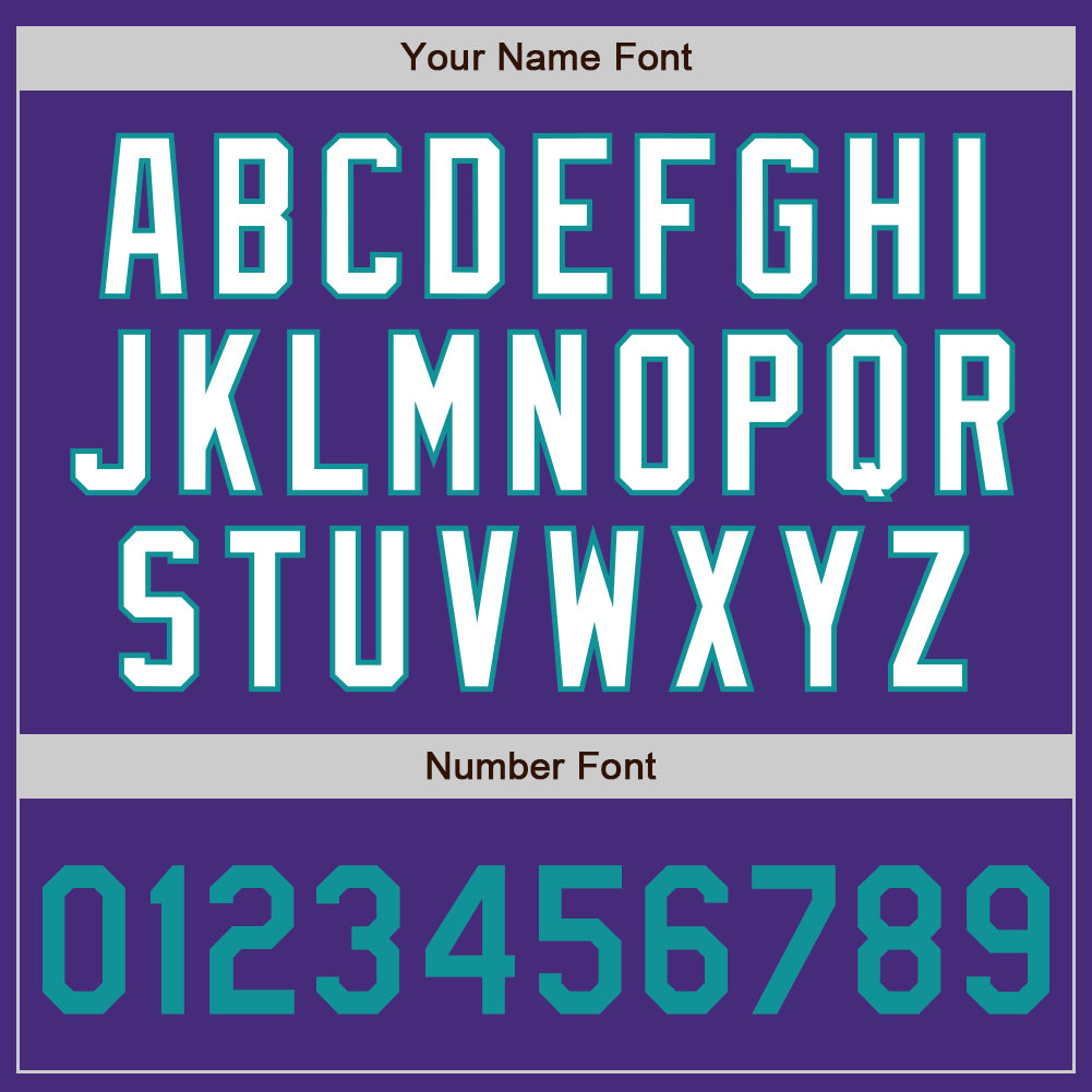 Custom Purple Teal Pink-White Authentic Baseball Jersey