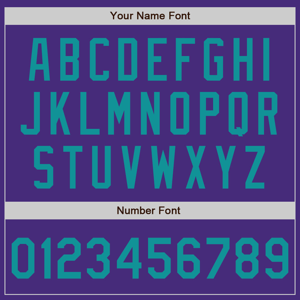 Custom Purple Teal Authentic Baseball Jersey