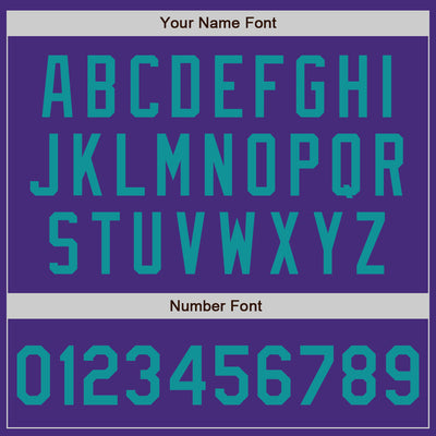 Custom Purple Teal Authentic Baseball Jersey