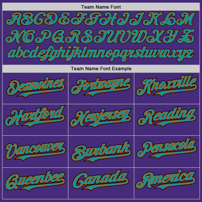 Custom Purple Texas Orange Teal Black-White Authentic Baseball Jersey