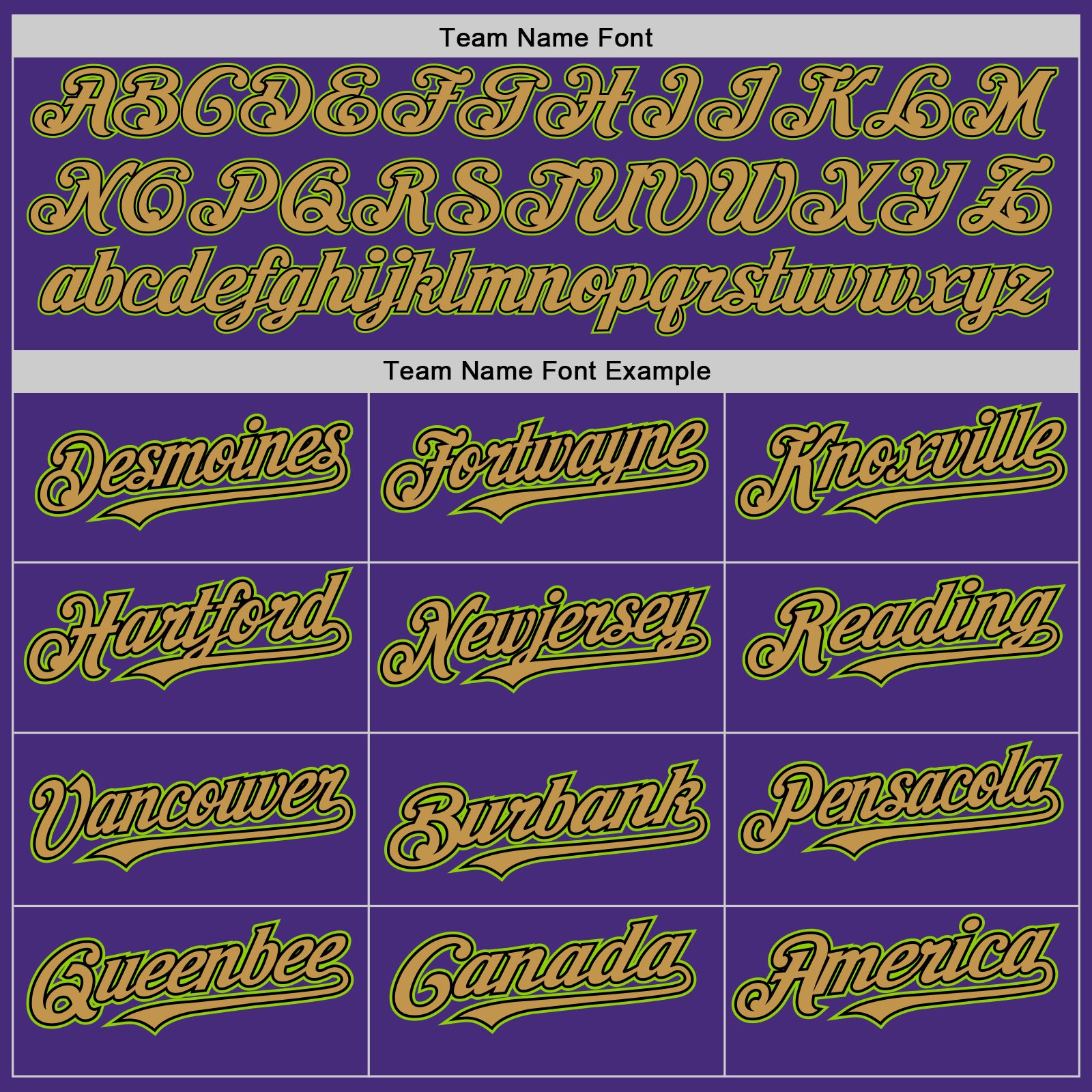 Custom Purple Neon Green Black-Old Gold Authentic Baseball Jersey