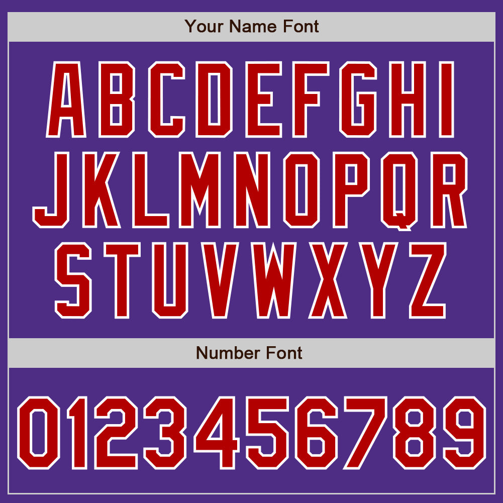 Custom Stitched Purple Red-White Baseball Pullover Sweatshirt Hoodie