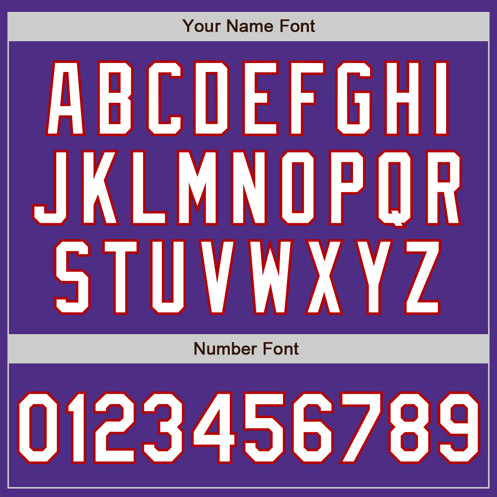 Custom Stitched Purple White-Red Baseball Pullover Sweatshirt Hoodie