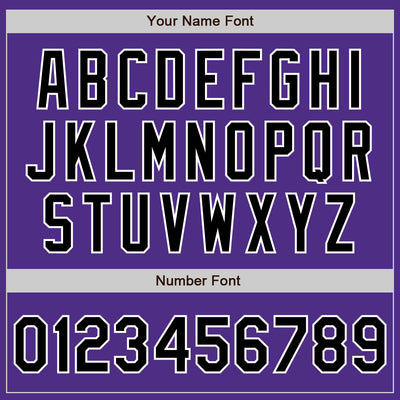 Custom Stitched Purple Black-White Baseball Pullover Sweatshirt Hoodie