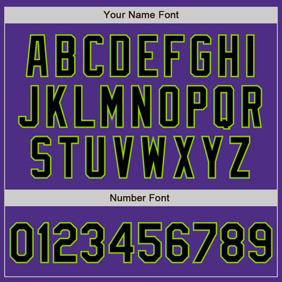 Custom Stitched Purple Black-Neon Green Baseball Pullover Sweatshirt Hoodie