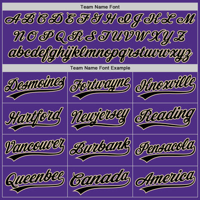 Custom Stitched Purple Black-Cream Baseball Pullover Sweatshirt Hoodie