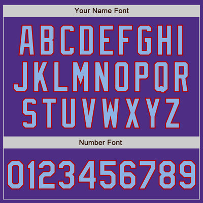 Custom Stitched Purple Light Blue-Red Baseball Pullover Sweatshirt Hoodie